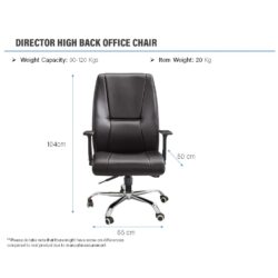 PU Leather Office Chair MODEL 292 Executive Director chair HIGH QUALITY/ Boss office chair / Kerusi pejabat - Image 8