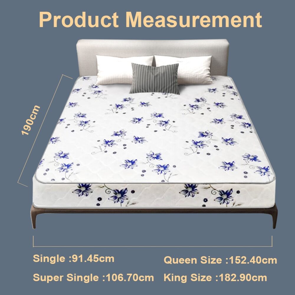 FLORAL DESIGN SINGLE / SUPER SINGLE / QUEEN / KING PU FOAM 8 INCH MATTRESS / TILAM - Image 3