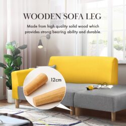 Hannah 2- Seater Velvet Sofa with stool FREE 2 Small Pillows - Affordable - Image 4