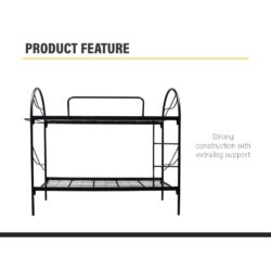 Powder Coat Metal Double Decker Bunk Metal Bed Frame/ Katil dua tingkat - Image 6