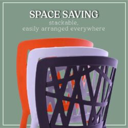 3V Modern Stackable Dining Plastic Chair / Office Chair / Furniture / Kerusi - Image 7