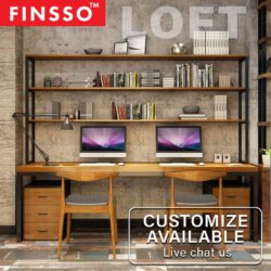 Mckenna Solid Rubber Wood 120x60cm Study Table / Dining Table - Image 2