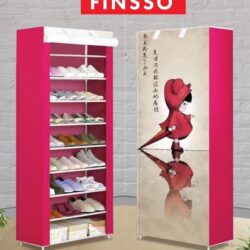 Multilayer Shoe Rack Dustproof Multilayer Cabinet Shelf Storage Rak Kasut - Image 6