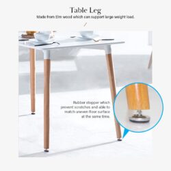 Creative Eames Simple Medium Sized Dining Table & Dining Chair - Image 6