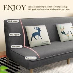Shelby Durable Foldable Sofa Bed /Sofa 2 / 3 / 4 Seater / Sofa Murah /Sofa Lipat - Image 3