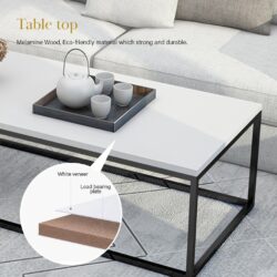 Modern AYO Marble Texture Coffee Table /Era Coffee Table - Image 6