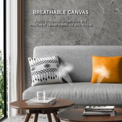 210CM Kingsley L Shape Sofa / 4 Seater Foldable Sofa Bed / Sofa Murah with Canvas fabric with 1 Year Warranty - Image 4
