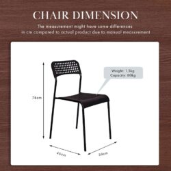 Emma Dining Table Set With Charlotte Dining Chairs / Set Meja Makan - Image 5