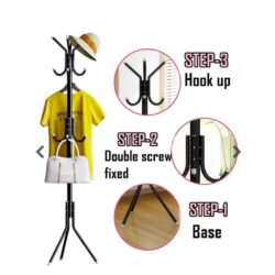 Higher Quality 12 hook / 9 hook Hanging Pole Rack / Penyangkut Baju /Penyangkut Beg / Rak Baju - Image 9