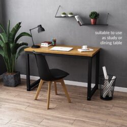 Mckenna Solid Rubber Wood 120x60cm Study Table / Dining Table - Image 7