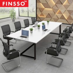 6-8 Person Steel Large Simple Office Meeting Table (240cm x 120cm) - Image 3