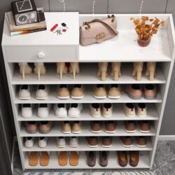 Calix Wooden Shoe Rack / Shoe Cabinet /Rak Kasut / Kabinet Kasut - Image 3