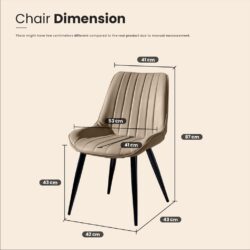 DOOLA NORDIC STYLE DINING CHAIR - Image 6