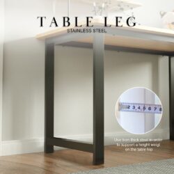 Upgrade Quality 180cm + 16mm table top(Tebal) meja belajar for with Strong leg/office table - Image 6