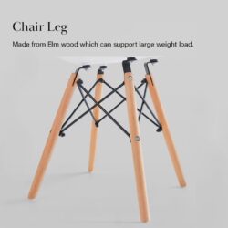 SHOCKING DEAL120cm x 60cm Contemporary Table with Eames Chair Dining Set - Image 7