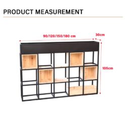 CHAMBERLAIN Industrial Design Iron Rack Shelves / Rak Besi Kukuh /Rak Hiasan/ - Image 7