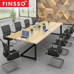 6-8 Person Steel Large Simple Office Meeting Table (240cm x 120cm) - Image 2