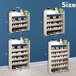 Calix Wooden Shoe Rack / Shoe Cabinet /Rak Kasut / Kabinet Kasut - Image 8
