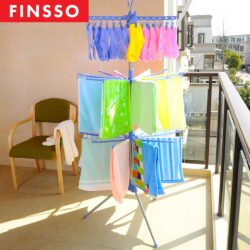 3 Tier Foldable Stainless Steel Drying Rack & Ampaian Baju Baby hanger baju baby / Rak Baju - Image 4