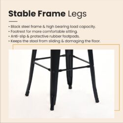 FLOWISH INDUSTRIAL STYLE DINING CHAIR / bar stool - Image 5