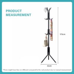 Higher Quality 12 hook / 9 hook Hanging Pole Rack / Penyangkut Baju /Penyangkut Beg / Rak Baju - Image 8