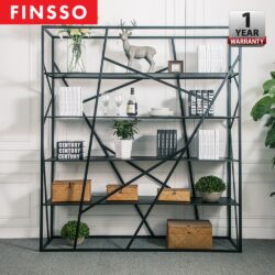 FULLY ASSEMBLE American Iron Multi- Storey Bookcase/ Hall divider