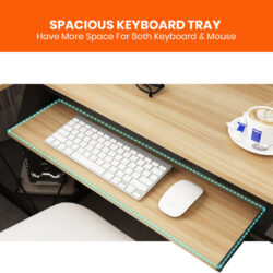 DAVENPORT Classic Workspace L Shape Table with Keyboard Tray - Image 8