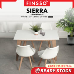 New Arrival Sierra Dining Table / 4 Dining Chairs / Meja Makan Murah / Study Table / Balcony/ 餐桌 / Kerusi Meja - Image 2