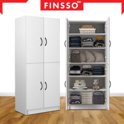 Multi Usage 2 Door & 4 Door Wooden Wardrobe / almari baju budak / almari Baju/ almari - Image 6