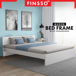Bed Frame With 2 Storage Drawers with Headboard /Snow Series Queen Bed Frame with Headboard / Katil Queen drawer - Image 5