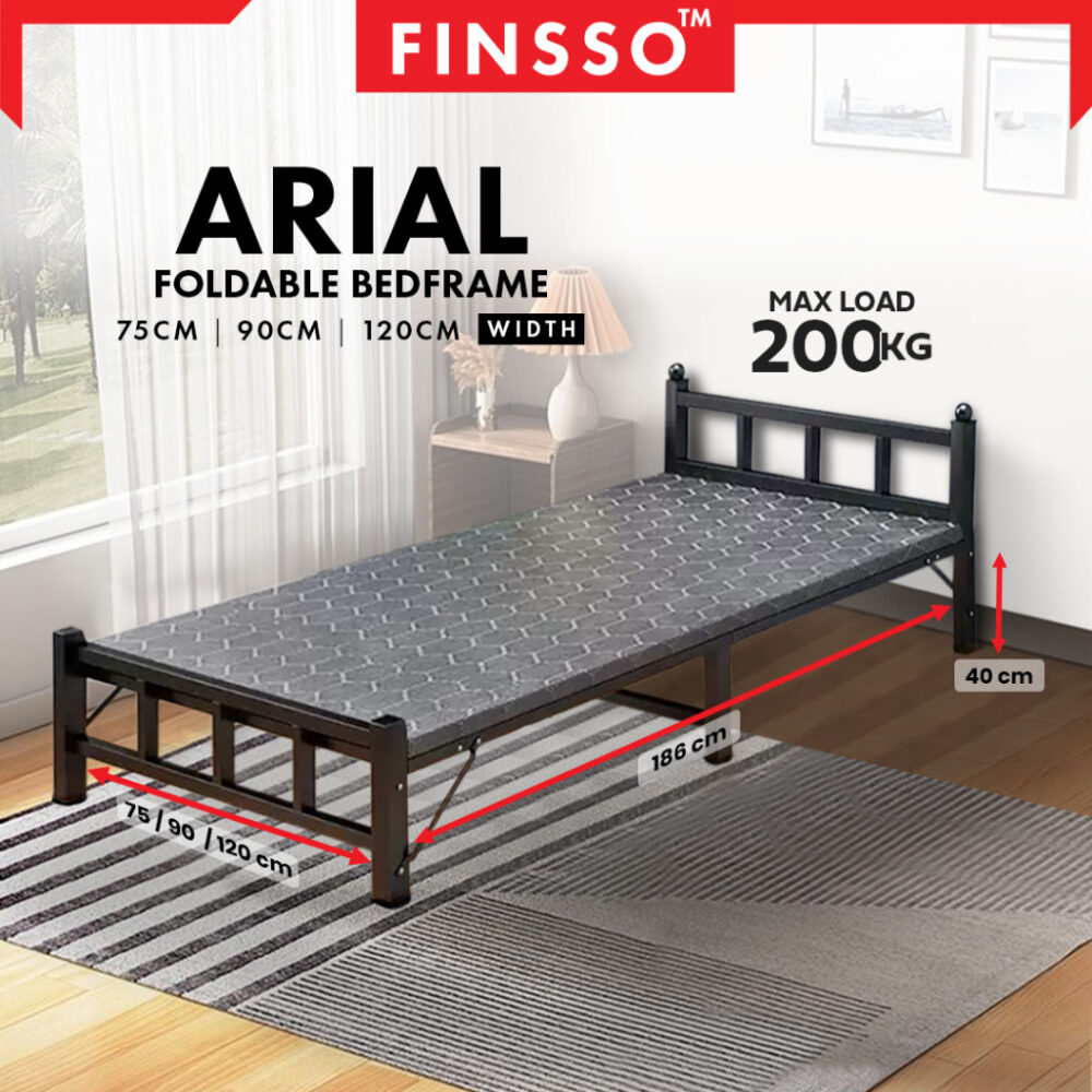 Extra Strong75/90/100/120CM ARIES BED FRAME / Katil Single / Foldable Bed Frame / Katil /Single Bed Frame - Image 5