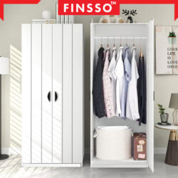Multi Usage 2 Door & 4 Door Wooden Wardrobe / almari baju budak / almari Baju/ almari - Image 5