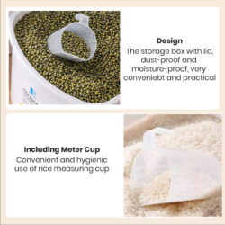 BONNY rice bucket Household Rice Storage Container Box Kitchen Storage bekas beras FREE CUP - Image 9