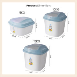 BONNY rice bucket Household Rice Storage Container Box Kitchen Storage bekas beras FREE CUP - Image 7