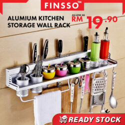 Wall – Top Aluminum Receptacle Kitchen Storage Rack