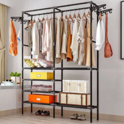 VENUS EXTRA LARGE SIZE JAPANESE STYLE CLOTH HANGER ORGANIZER WARDROBE / Almari Baju / Rak Baju - Image 2