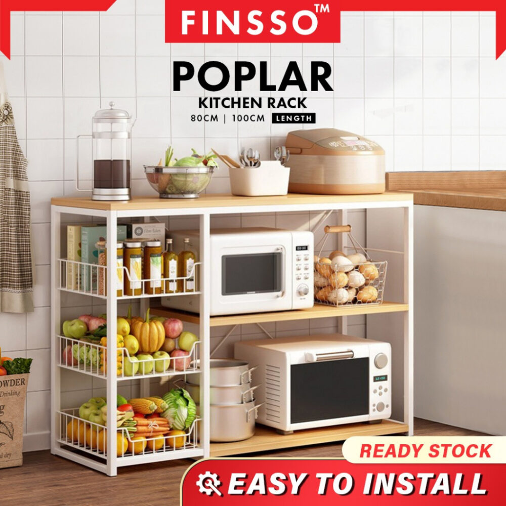 Kitchen Cabinet Rack UTILITY SHELF/ STORAGE RACK / Rak Dapur / Almari Dapur / Kabinet Dapur - Image 3