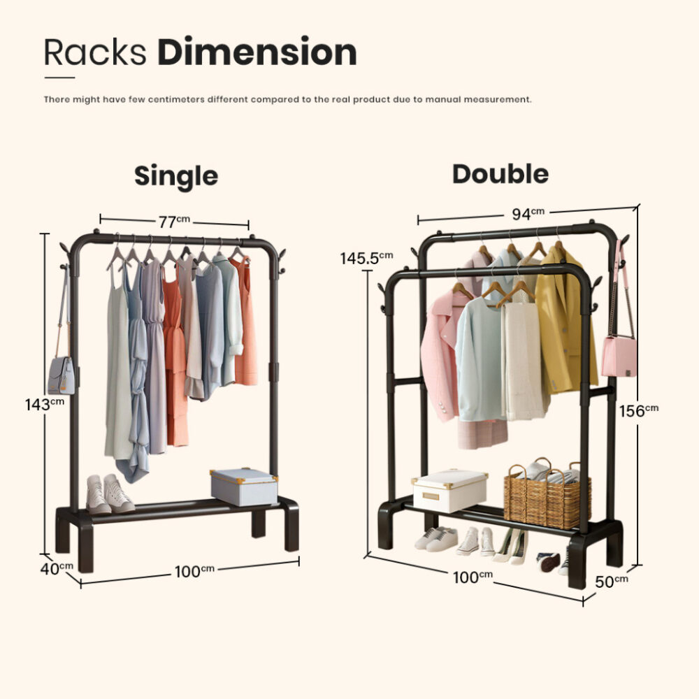 3 Tier Foldable Stainless Steel Drying Rack & Ampaian Baju Baby hanger baju baby / Rak Baju - Image 8