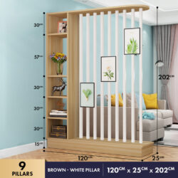 (PRE_ORDER) FREE INSTALLATION Entrance multi-layer storage rack living room partition /Divider - Image 8
