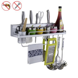 Wall – Top Aluminum Receptacle Kitchen Storage Rack - Image 6