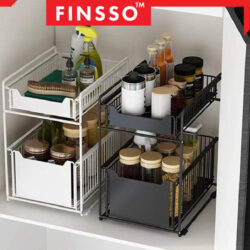 Storage Rack Spice Rack Under Sink Rack Kitchen Organizer Rak Dapur Rak Bawah - Image 3