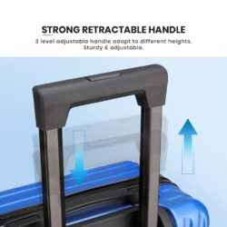 Gaura Travel luggage ABS material bag 20"/24" inch plain travel suitcase beg - Image 8