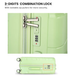 Hemlock PP material suitcase new pattern wave design travel luggage bag 14inch,20inch,24 inch,28inch/beg bagasi - Image 8