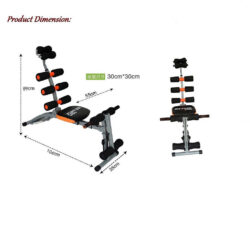 6 IN 1 Gym AB Six Pack Care Exercise Bike Fitness Bench Chair - Image 7
