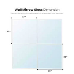 WALL MIRROR GLASS with self adhesive tape, 4pcs/pack (22x22 cm each mirror)/ CERMIN VIRAL/ CERMIN DINDING/CERMIN - Image 8