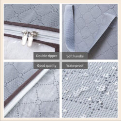 Sedum 105L Storage Box Blanket Storage Bag Foldable Clothes Storage Box Cloth Blanket Organizer - Image 7