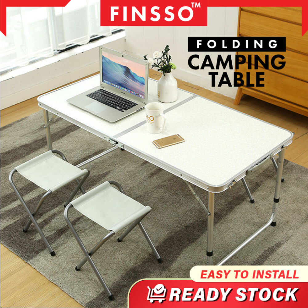 Foldable & Portable Height Adjustable 2-Way Aluminium Mini Sports & Outdoor Picnic / Ping Pong Table