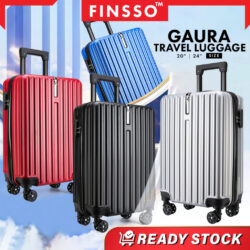 Gaura Travel luggage ABS material bag 20"/24" inch plain travel suitcase beg