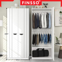 ARMOIRE Bedroom Concept Wooden Wardrobe / Kabinet / Almari Baju/Arlo/3 door wardrobe / Wardrobe Customizable - Image 5