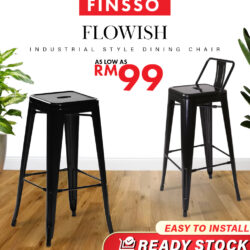 FLOWISH INDUSTRIAL STYLE DINING CHAIR / bar stool - Image 2